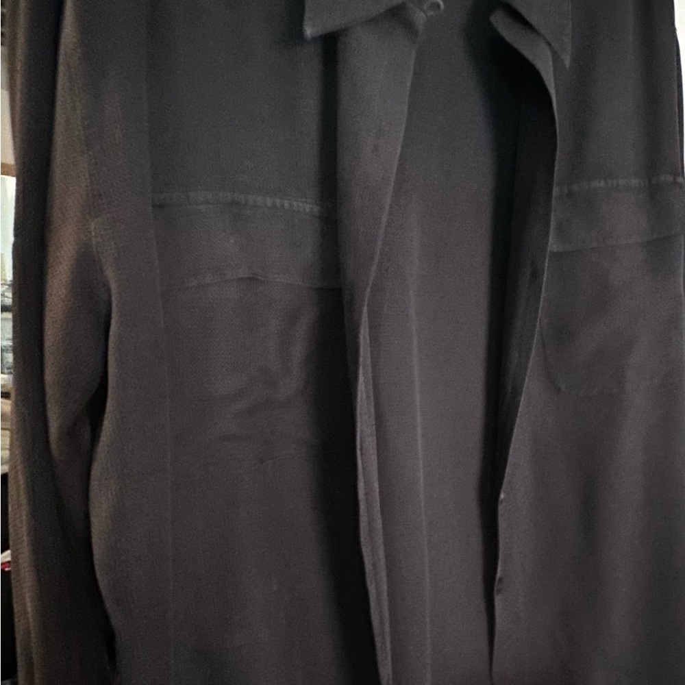 Black Silk Blouse